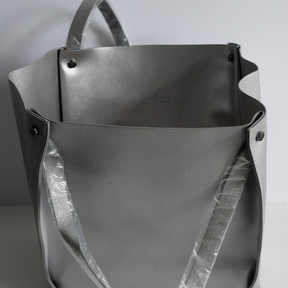 Neiman Marcus Silver Tote Bag